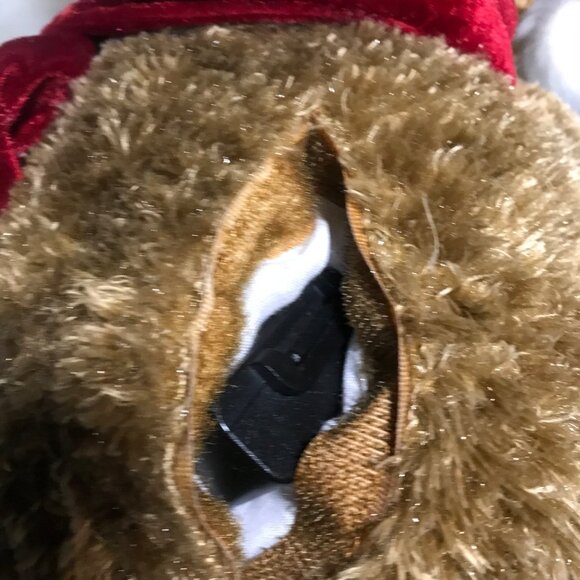 Dan Dee Holiday Plush Singing Dog With Santa Hat & Scarf - Picture 6 of 11